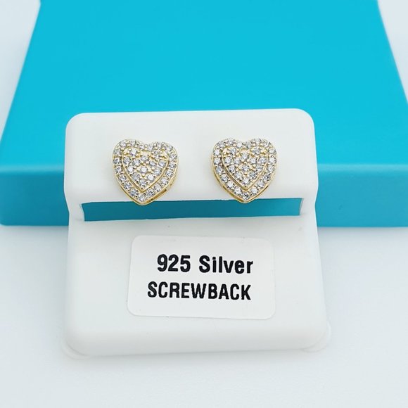 "14K Gold Plated 925 Sterling Silver CZ Beautiful Earrings for Women, 1USPAR4134 - Picture 5 of 6